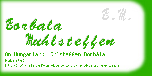 borbala muhlsteffen business card