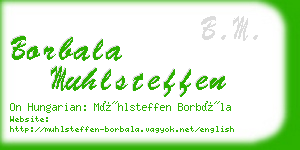 borbala muhlsteffen business card